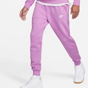 🆕 Nike Girls' Sportswear Club Fleece Violet Sweat Pant Joggers